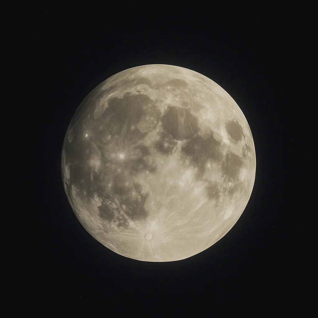 Dolunay evresi: tam yuvarlak ve tamamen aydınlık ay