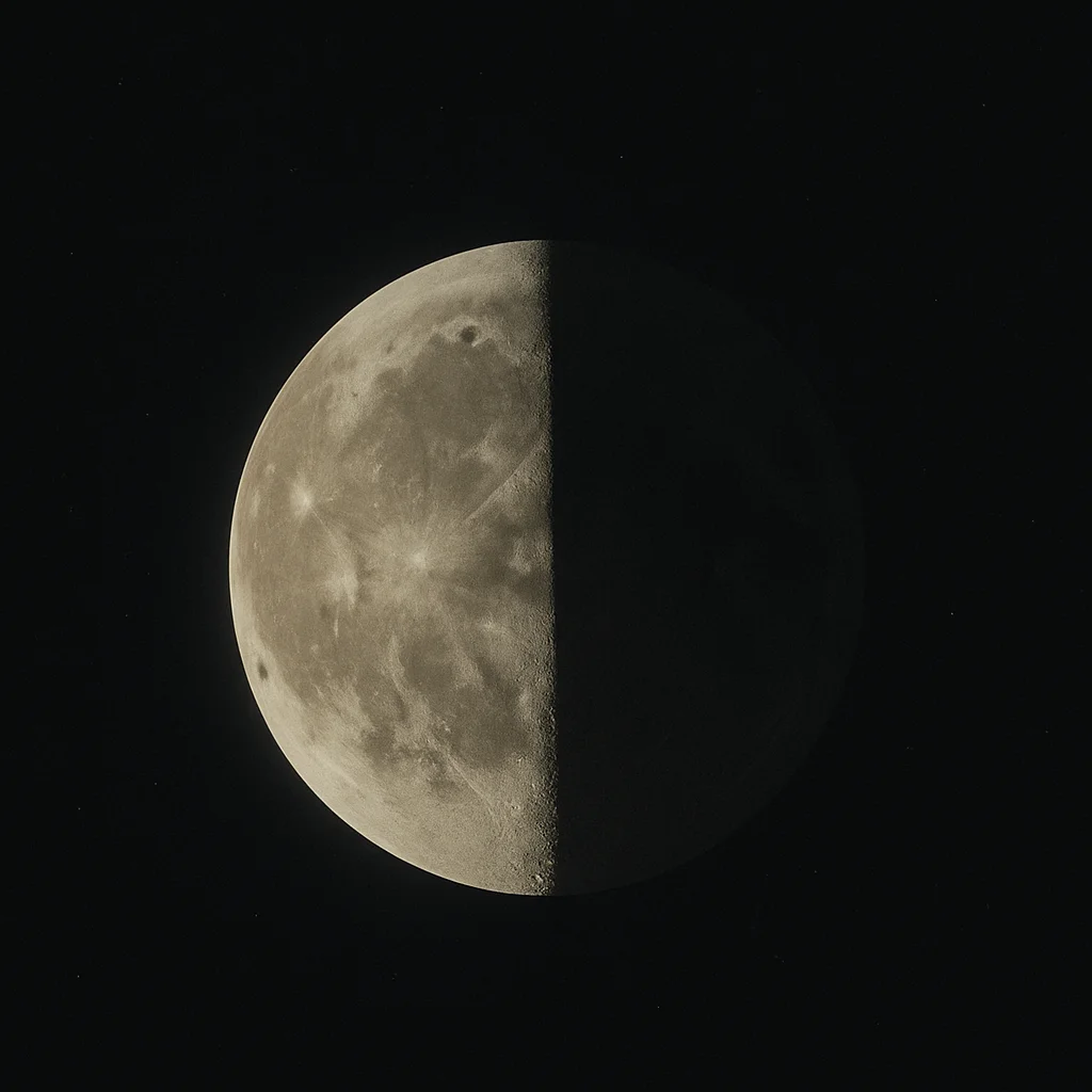 Son Dördün evresi: sol yarısı aydınlık